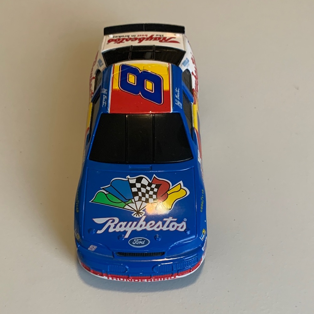 Blue Ford Race Car Toy with Number 8 Graphics
